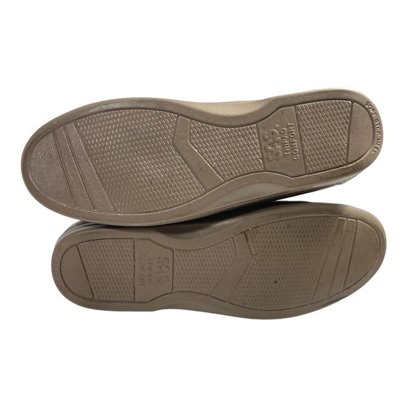 SAS Women's 8.5M Whisper Lace Up Shoes Bone Mocha Walking Tripad Comfort EUC - Picture 9 of 10